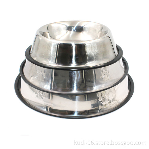 Custom Stainless Steel Pet Food Bowl for Cats and Dogs - Wholesale